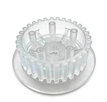 ABS-like Translucent/Clear — Unfinished surface finish sample