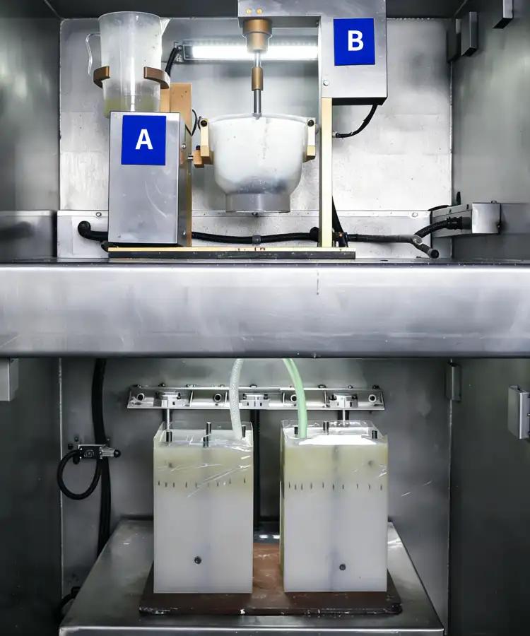 Vacuum casting process
