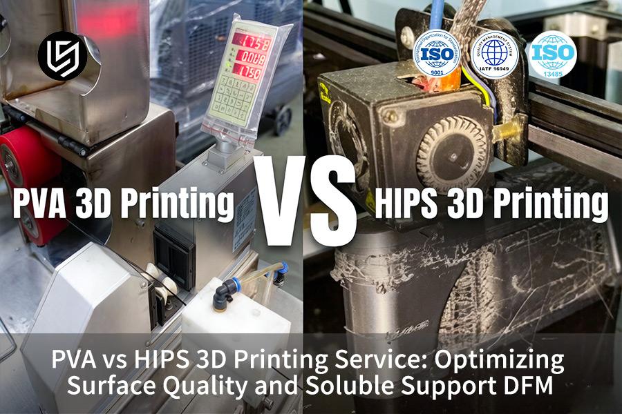 PVA VS HIPS 3D Printing Service: Optimizing Surface Quality And Soluble Support DFM