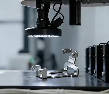Metal welding quality control — precision inspection of small metal component