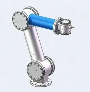 CNC machined gear and flange assembly