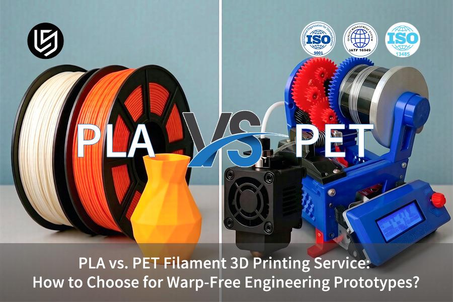 PLA VS. PET Filament 3D Printing Service: How To Choose For Warp-Free Engineering Prototypes?