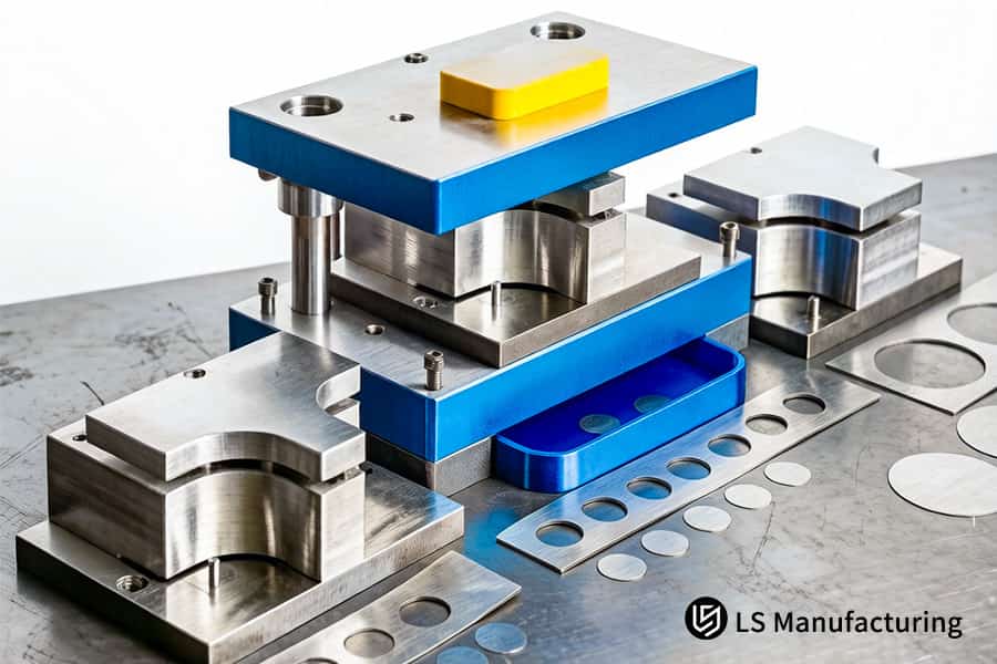Hydraulic stamping presses form 1018 steel plates into heavy-duty gearbox mounting components.​